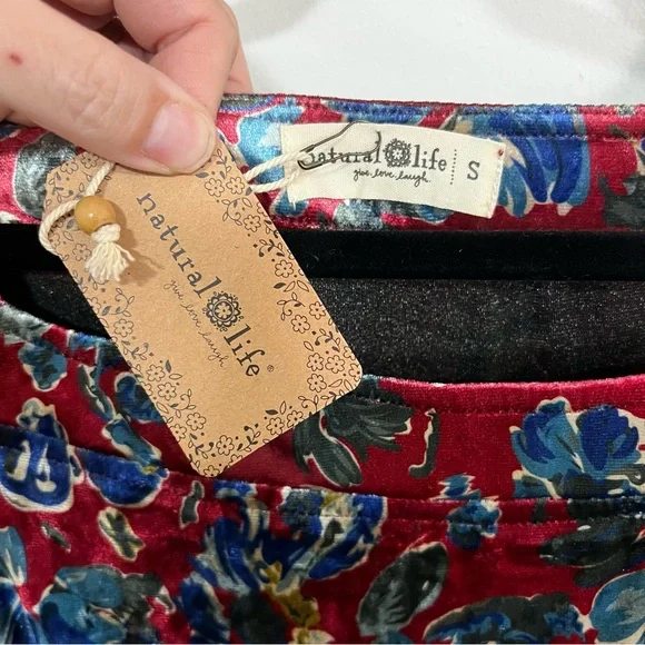 *NEW* Natural Life Berkeley Velvet Tiered Maxi Dress - Picture 7 of 13